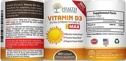 Label for Vitamin D3 5,000 IU