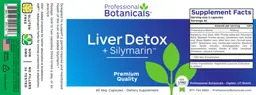 Label for Liver Detox + Silymarin