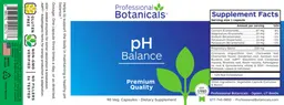 Label for pH Balance