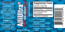 Label for AlliUltra Liquid
