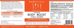 Label for Advanced Body Boost Collagen