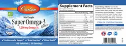 Label for Super Omega-3 Gems 1,200 mg