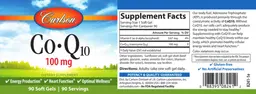 Label for Co-Q10 100 mg