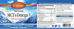 Label for MCT & Omega-3