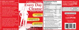 Label for Colon Cleanse Every Day Cleanse