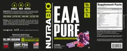 Label for EAA Pure Grape Berry Crush