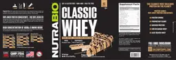 Label for Classic Whey Chocolate Peanut Butter Bliss