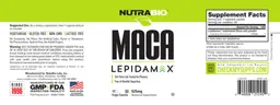 Label for Maca Lepidamax 525 mg