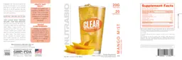 Label for Clear Whey Protein Isolate Mango Mist