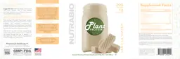 Label for Plant Protein Vanilla Wafer