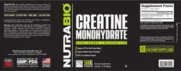Label for Creatine Monohydrate