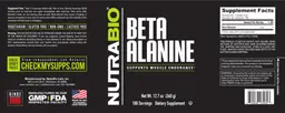 Label for Beta Alanine