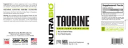 Label for Taurine
