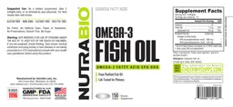 Label for Omega-3 Fish Oil