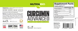 Label for Curcumin Advanced