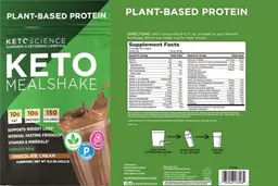 Label for Keto Meal Shake Chocolate Cream