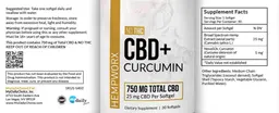 Label for CBD+ Curcumin