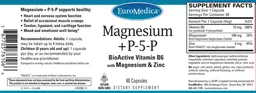 Label for Magnesium + P-5-P