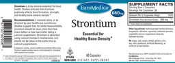 Label for Strontium