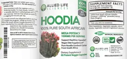 Label for Hoodia 1000 mg