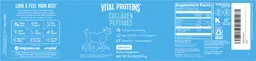 Label for Collagen Peptides Unflavored