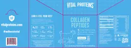 Label for Collagen Peptides Unflavored