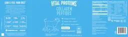 Label for Collagen Peptides Unflavored