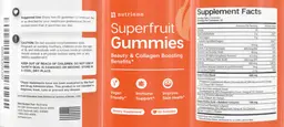 Label for Superfruit Gummies