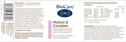 Label for Methyl B Complex