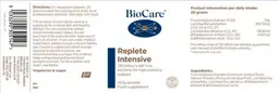 Label for Replete Intensive