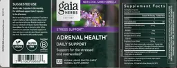 Label for Adrenal Health Daily Support