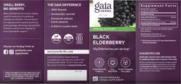 Label for Black Elderberry