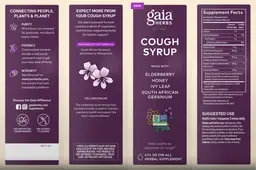 Label for Cough Syrup