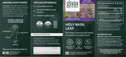 Label for Holy Basil Leaf