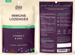 Label for Immune Lozenges Eucalyptus
