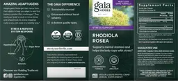 Label for Rhodiola Rosea