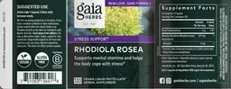 Label for Rhodiola Rosea