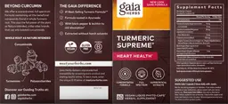 Label for Turmeric Supreme Heart