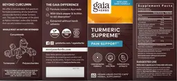 Label for Turmeric Supreme Pain