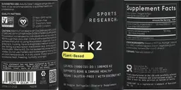 D3 125 mcg + K2 100 mcg