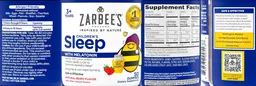 Label for Children's Sleep with Melatonin Natural Berry Flavor