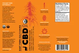 Label for CBD Oil Oregon Sweetgum