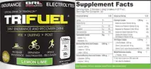 Label for TriFuel Lemon Lime