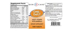 Label for One-Daily Multi-Vitamin with Minerals