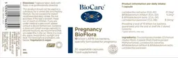 Label for Pregnancy BioFlora