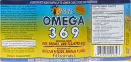 Label for Omega 3-6-9