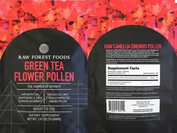 Label for Green Tea Flower Pollen
