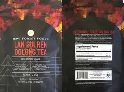 Label for Lan Gui Ren Oolong Tea