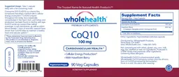 Label for CoQ10 100mg