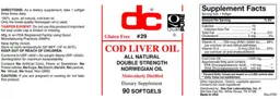 Label for Cod Liver Oil
